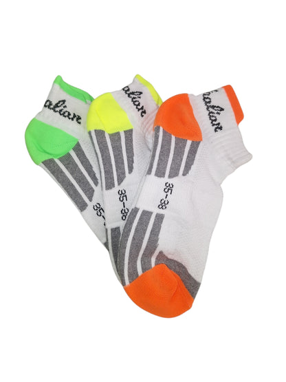 Running Sneaker con tallone anti-sfregamento, confezione da 3
