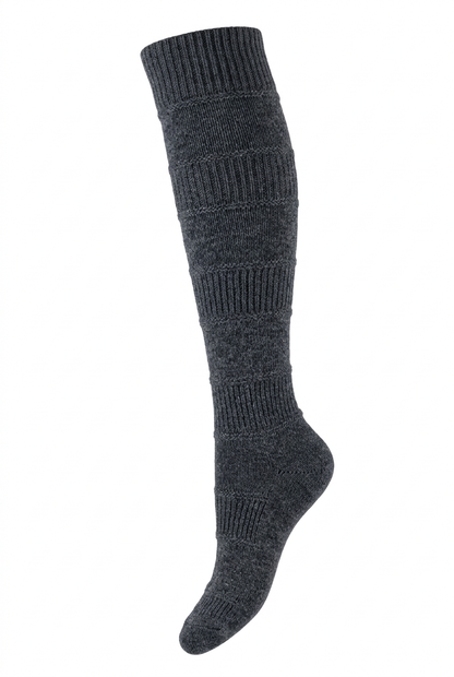Grauer Damen-Kniestrumpf als Produktbild
